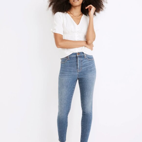 NWT Madewell High Rise Skinny Jeans in Bradfield Wash - Picture 1 of 3